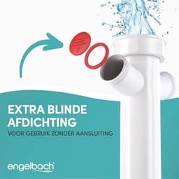 Sifon voor gootsteen met flexibele afvoerslang – Buisvormige sifon met montagevideo — thumbnail 3