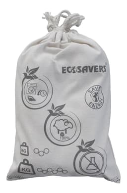 EcoSavers Droogballen Wol voor wasdroger set van 6 stuks Drogerballen doorsnede 7cm in katoenen bewaartasje — thumbnail 2