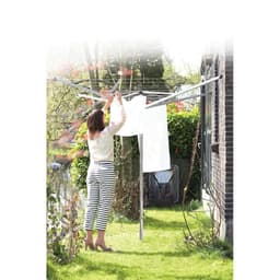 Brabantia Topspinner Droogmolen - met Betonanker - 50 m - Metallic Grey — thumbnail 5