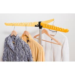 Stevig Inklapbaar Droogrek - Staand Kleding Wasdroogrek - Wasrek Voor 63 Kleding Hangers - Droogtoren 2 Volle Wastrommels - Opklapbaar — thumbnail 3