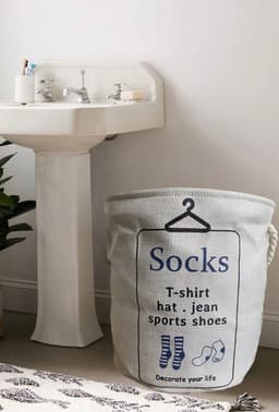 Wasmand - Wasmanden - wasmand inklapbaar - Opvouwbare Wasmanden - 35cm * 38cm, Enge4ls-IJzeren Pijpenrek=opslagmand-wasmanden-washandjes-wasbox-heupwasmand — thumbnail 2