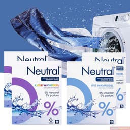 Neutral 0% Kleur Parfumvrij Waspoeder - 18 wasbeurten - 1-188 kg - Wasmiddel - Voordeelverpakking 3 stuks — thumbnail 4