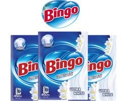 Bingo Automat Ultra White 5,4 KG - (12 x 450G) - Waspoeder - Voordeelverpakking - Ultra White - Wasmiddel