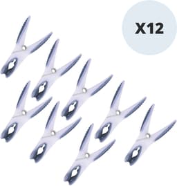 MSV Wasknijpers Wit – 40 Stuks Kunststof Knijpers van Polypropyleen – Praktische Kleerknijpers voor Alle Soorten Wasgoed – 8,5 x 1,6 cm — thumbnail 2