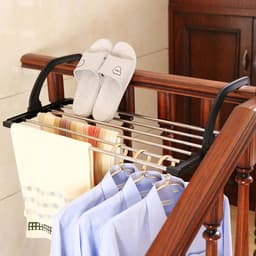 Opvouwbaar Radiatordroger voor Balkon Hangen - Ideaal voor Kleding Drogen op Radiator en Balkon — thumbnail 4