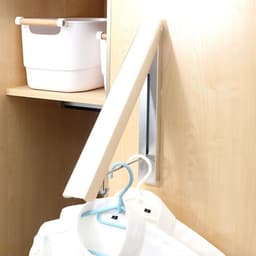 Inklapbare kledinghaken - Intrekbaar wandkledingrek - Aluminium wasrek - Opvouwbare kledingstang - Wasgoed en opslag organiseren folding wall laundry rack — thumbnail 2
