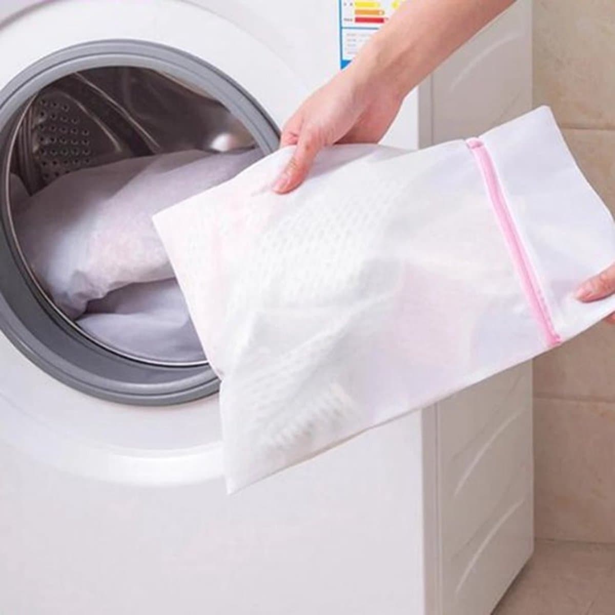 Waszak Groot I Wasnet I Waszak met rits I Washing Bag | Waszak Wasmachine I Waszakken | Waszak Ondergoed I 50 x 60 cm — afbeelding 1