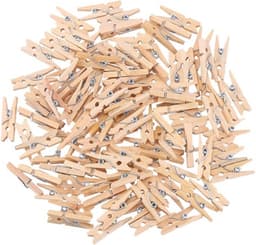 Go Go Gadget - Mini Knijpers - Set van 20 STUKS - Fotoknijpers - Geboortekaartje - Knutselen - Decoratie - Houtkleur — thumbnail 1