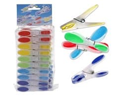 Wasknijpers in zak - 20 stuks