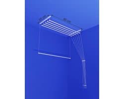 Heavy-duty Ruimtebesparend Plafond Droogrek - 6 stangen elk 80 cm lang
