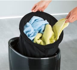 Wenko Badkamer Stoel & Wasmand Candy Zwart — thumbnail 4