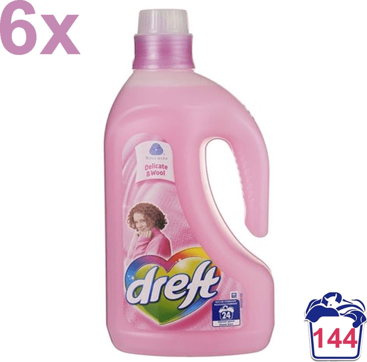 Dreft - Delicate & Wool - Vloeibaar Wasmiddel - 8,64L - 144 Wasbeurten - Voordeelverpakking — afbeelding 1