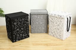 Opbergmand kinderen - Speelgoedmand kinderen - Wasmand & Opbergmand Kinderkamer - Stijlvolle Kledingmand - 75L Wasmand — thumbnail 3