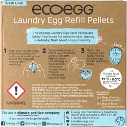 EcoEgg - Wasballen Ei Navulling Fresh Linen - Wasparels 50 Wasbeurten - Hypoallergeen - Geschikt voor gevoelige Huid — thumbnail 2