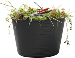 Excellent housewares Flexibele kuip / emmer - antraciet - 15 liter - kunststof - 35 x 28 cm — thumbnail 2
