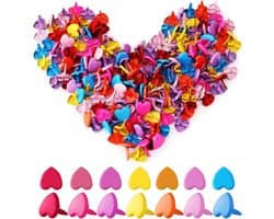 200 Stuks Hartvormige Decoratieve Klemmen voor Knutselen en Scrapbooking