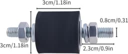 4x Rubber Stootbuffers M8 - Antivibratie Voeten voor Warmtepomp & Airco (Schokdemping) — thumbnail 5