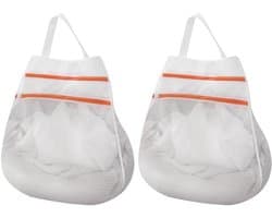 Waszak - 2 Stuks - Waszakken - Waszakjes - Wasnetten - Netwaszakken - Waszakjes Met Rits - Beschermzak voor Wasmachine - Laundry Bag - Kledingzakjes - Wassorteerder - Waszak Voor Delicate Stoffen - Voor Thuis, Slaapzaal, Hotel, Reizen - 30*30cm — afbeelding 1