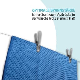 Wasknijperset Kunststof - Huishoudklemmen Stabiliteit - Kleding Ophangen - Sterke Klemkracht - 80 Stuks - Antracietgroen — thumbnail 2