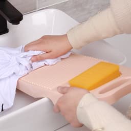 2 stuks Washer Board for Hand Washing, Plastic Washing Board with Soap Holder and Hanging Hole, Non-Slip Rectangular Laundry Board for Laundry Home School Dormitory Hand Wash，45*20*5cm — thumbnail 5