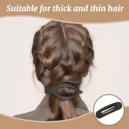 8x Grote Platte Haarspelden voor Dames – Antislip Eendensnavel Clips — thumbnail 3