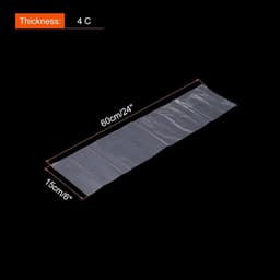 30 PCs Duidelijke Vlakke Open Plastic Poly Zakken 6x24 Inch 1.6 Mil Verpakkende Zakken voor Voedsel, Huis, Collectibles Opslag, Bewijzen Brood, Deeg — thumbnail 3