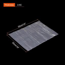 200 PCs Duidelijke Vlakke Open Plastic Poly Zakken 10x14 Inch 1 Mil Verpakkende Zakken voor Voedsel, Huis, Collectibles Opslag, Bewijzen Brood, Deeg — thumbnail 4
