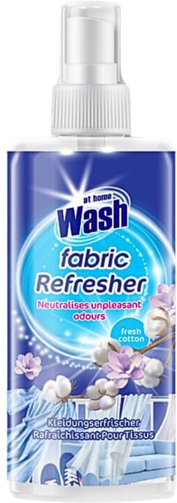 At Home - Wash - Textielverfrisser - Fresh Cotton - Neutraliseert Onaangename Geuren - 300 ml - Bulkverpakking - 3 stuks — thumbnail 2