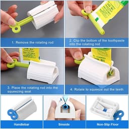 Veelzijdige Set van 9 Tubeknijpers en Dispensers voor Tandpasta en Crèmes — thumbnail 5