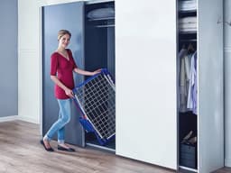 Ruimtebesparend Staand Droogrek met 18 M Droogruimte - Ideaal voor Lange Kleding en Fijne Was — thumbnail 3