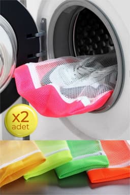 Set van 2 Wasnetten Waszakken met rits - Laundry bag – wasnetset — thumbnail 3