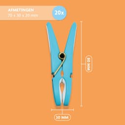 LaundrySpecialist Wasknijpertasje inclusief 20 soft grip Wasknijpers - Zwart - Inclusief stevige ophanghaak — thumbnail 3