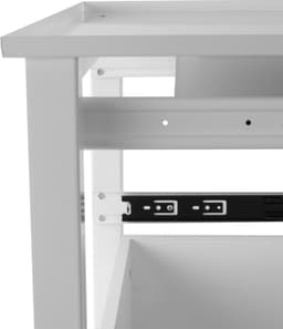 Wasmachine verhoger Wim, verstelbaar, met twee houten laden en schuif — thumbnail 2