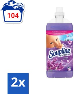 Soupline - Wasverzachter - Lavendel - 52 Wasbeurten - 1.3L - Voordeelverpakking - 2 stuks — thumbnail 3