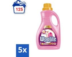 5 x Woolite Delicate - Vloeibaar Wasmiddel - Met Keratine - Wol, Zijde & Fijne Was - 25 Wasbeurten - 1,5L - Wasmiddel Voor Wol - Wasmiddel Voor Zijde - Wasmiddel Voor Delicate Stoffen - Keratine Wasmiddel - Zachte Was
