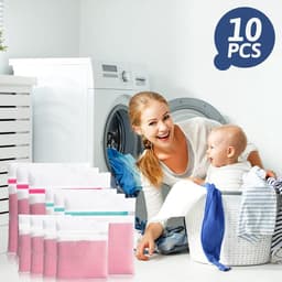 Goodivery ® 10 stuks waszakken, wasnet voor wasmachine, waszak, vuile was, reiskinderen, waszak voor bh, ondergoed, schoenen, babykleding, kussen, knuffels, waszak — thumbnail 2