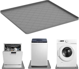 Wasmachine Onderlegger - Apparaat Mat - Vloer Beschermen - XXL Lekbak - 81 x 78 cm - Grijs — thumbnail 1