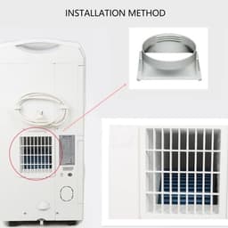 Dailygoods - Air Conditioner Afvoerslang Adapter - Vierkant naar Rond - 5.9 Inch Aansluiting - Geschikt voor diverse airco's - Kwaliteit en duurzaamhe... — thumbnail 4