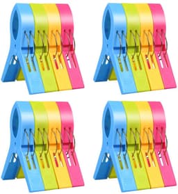 Dailygoods - Grote Wasknijpers - Handdoekklemmen - Windvast en lichtgewicht - 16 Stuks - Ideaal voor Strandhanddoeken - Antislip Ontwerp voor Eenvoudi... — thumbnail 1