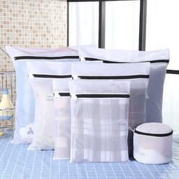 Okado Waszakken Set 7 stuks – Wasnetten met ritsbescherming – Voor delicaat wasgoed & BH’s – Fijnmazig polyester – Beschermt kleding en wasmachine – Ook als packing cubes travel organizer — thumbnail 4