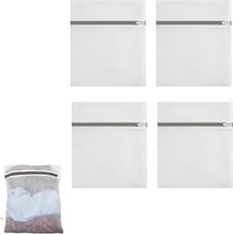 Set van 4 wasnetten voor delicate was - ademend fijn gaas - beschermt lingerie, sokken en babykleding - met rits - veilig voor wasmachine en droger — thumbnail 1
