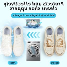 Waszakken voor schoenen en kleding, waterdichte microvezel, bescherming voor schoenen en delicate was, ideaal voor ondergoed en kleding — thumbnail 5