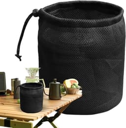 Wasknijperzak - Knijperhouder Organizer - Wasknijpers Opbergen - Elastische Opening - 29 x 35 cm - Zwart — thumbnail 1