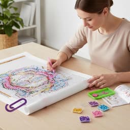 Rolhouder Clips - Canvas Clips - Kunst Organiseren - Anti-krullende Canvas - 2 stuks - Paars — thumbnail 4