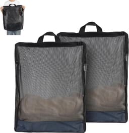 Pack van 2 Wasnetten 40 x 50 cm, Vouwbare Wasmand, Waszakken met Rits voor Kleding, Ondergoed en Bedlinnen, Ideaal voor Reis en Gevoelige Stoffen — thumbnail 1