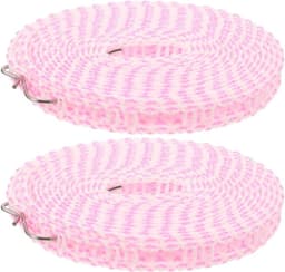 Waslijn - Drooglijn Kledinglijn - Kleding Drogen - Winddicht Antislip - 8 meter - Roze — thumbnail 1