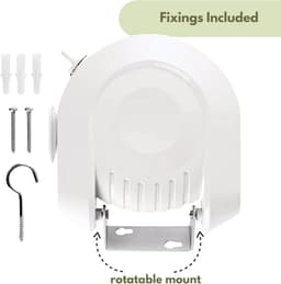 Intrekbare Waslijn - Waslijn Reel - Kleding Drogen - Ruimtebesparend Wandmodel - 12M Droogruimte - Wit — thumbnail 3
