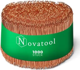 Draadsluitingen voor Zakken - Afsluitdraad Binddraad - Zakken Dichtmaken - Koperen Coating - 1000 Stuks 120mm - Koperkleurig — thumbnail 1