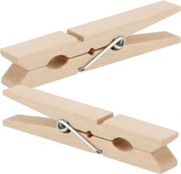 150 Stuks Houten Wasknijpers van 7 cm - Ideaal voor Kleding, Foto's en Creatieve Projecten — thumbnail 2