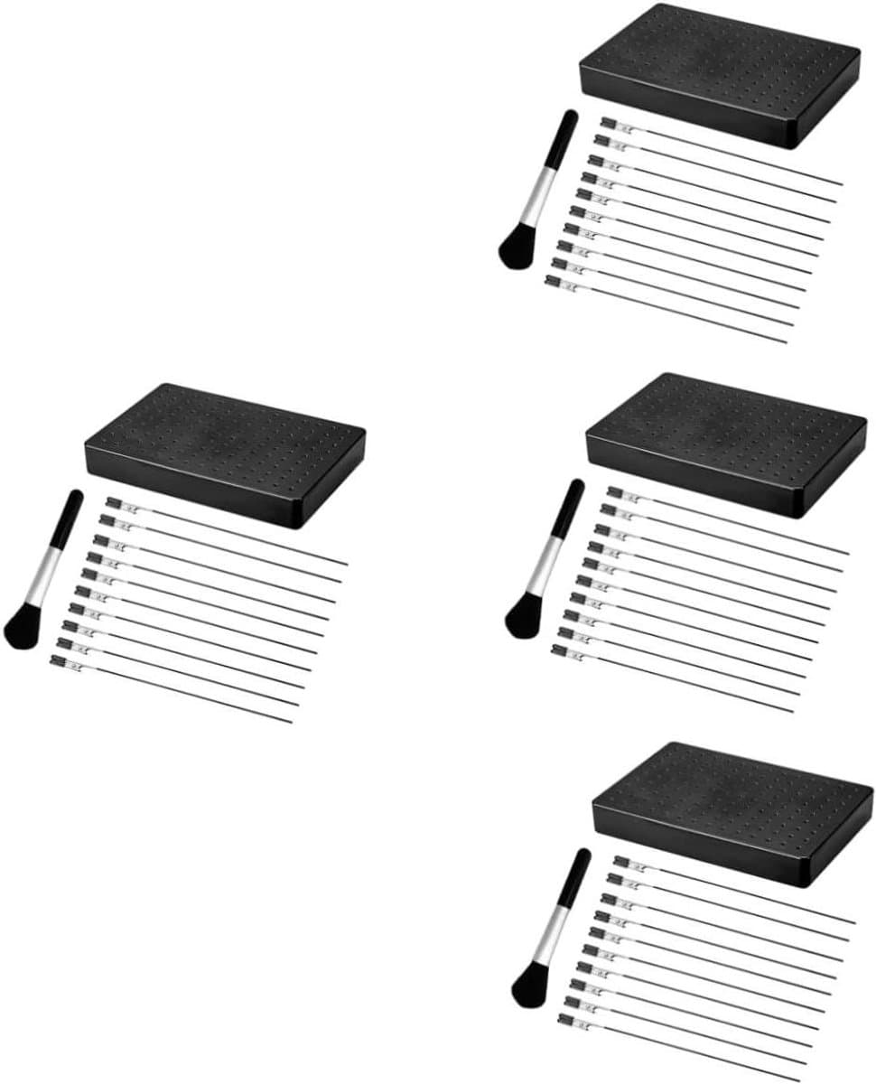 Verf Clips - Krokodillenklemmen - Modelbouw Kleuren - Set van 4 - 18.5 cm - Zwart — afbeelding 1